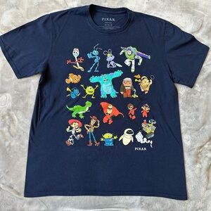 🌟3/$20🌟 Disney Pixar Characters Navy Blue 100% Cotton T-Shirt
